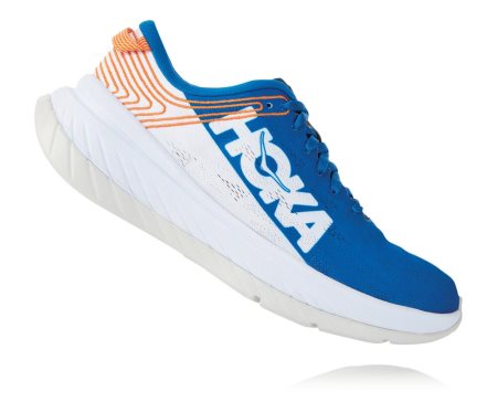 Hoka One One Carbon X Moški Road Tekaški Čevlji Kraljevski Modra / Bela SI-108427N